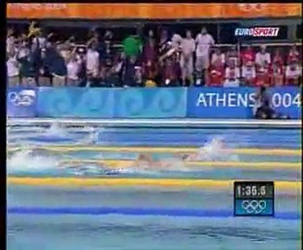 Laure Manaudou, championne olympique du 400 mètres nage libre à Athènes