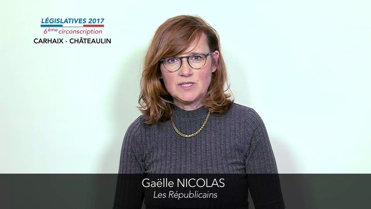 Législatives 2017. Gaëlle Nicolas : 6e circonscription du Finistère (Carhaix-Châteaulin)