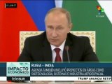 Rusia e India firman importantes acuerdos bilaterales