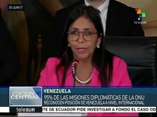 Canciller Delcy Rodríguez celebra nuevo triunfo de Venezuela en la ONU