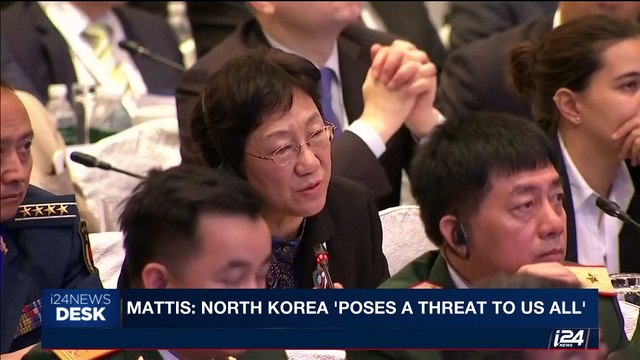 i24NEWS DESK | Mattis: North Korea 'poses a threat to us all' | Saturday, June 3rd 2017