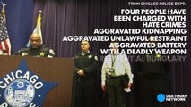 4 charged with hate crimes in Facebook Live