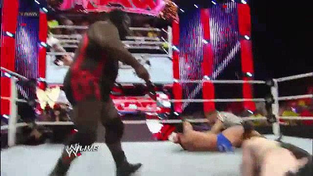 Mark Henry Attacks Sheamus With A Belt WWE Raw May 6th 2013
