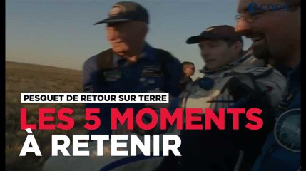 5 moments immanquables du retour de Thomas Pesquet sur Terre