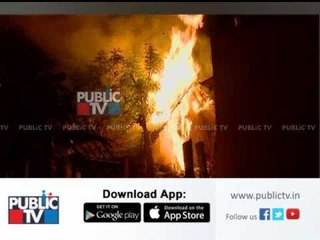Hut gets burned due to fire accident in Chamarajanagar