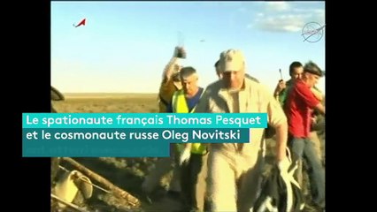 Les images du retour sur Terre de Thomas Pesquet et d'Oleg Novitski