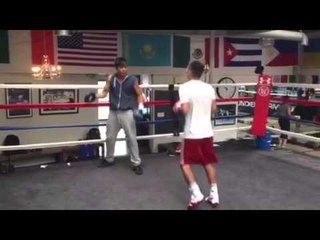 Hard Hitting Bekman soylybayev of wild card west working out Boxing - esnews