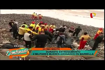 Télécharger la video: Magdalena: asciende a cuatro el número de militares ahogados en playa Marbella