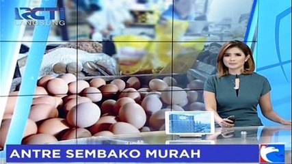 Warga Rela Antre Berjam-jam Demi Sembako Murah