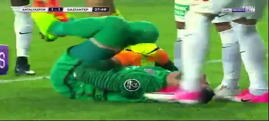 1-1 Serkan Bakan Goal Turkey  Süper Lig - 02.06.2017 Antalyaspor 1-1 Gaziantepspor