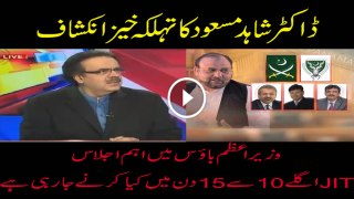 Dr shahid masood told what JIT going to do in next week