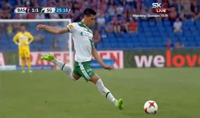 Danijel Aleksic SUper GOAL HD - Basel 1-1 St. Gallen 02.06.2017