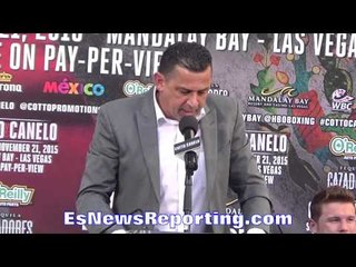 Promoter Hector Soto: Cotto will take Canelo to boxing school