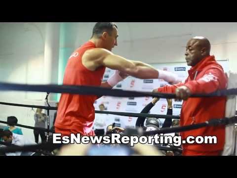 Wladimir Klitschko One Of The Best Heavyweights Of All Time Lets Hands Go Shadow Boxing