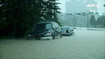 Taiwán sumergida por lluvias torrenciales