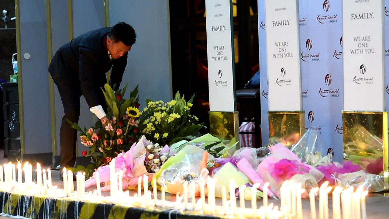 Memorial held in Manila for victims of casino attack