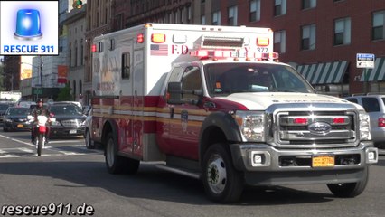 [NYC] Ambulance FDNY + Ambulance St. Luke's Roosevelt Hospital