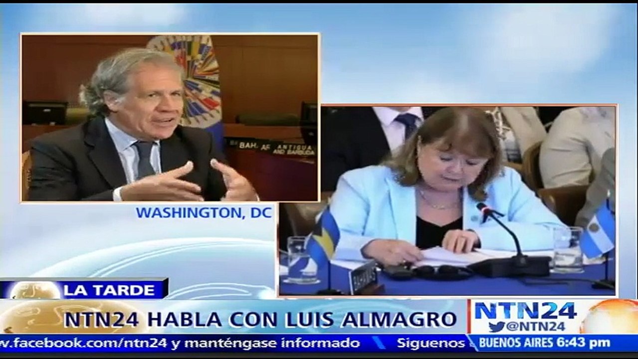 “La solución es que haya elecciones en Venezuela y que los venezolanos decidan”: Luis Almagro