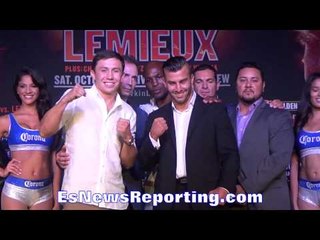 GGG vs Lemiuex Epic Face Off Both Start To Smile But Ready For WAR - EsNews boxing
