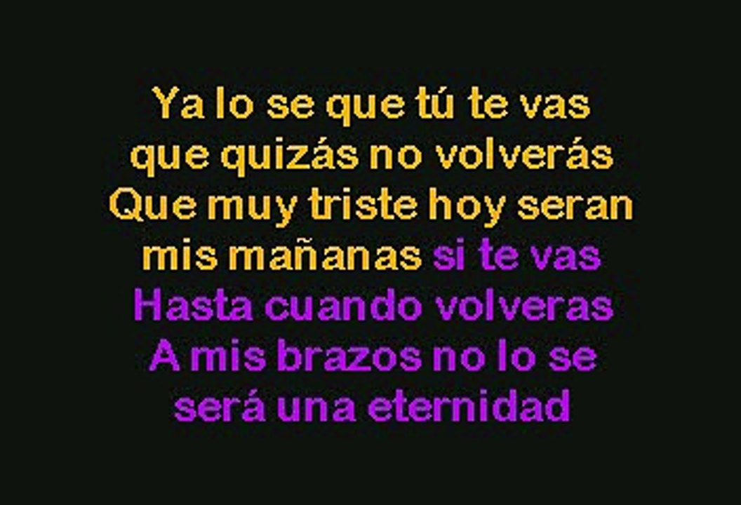 George Lamond - Que Te Vas (Karaoke)