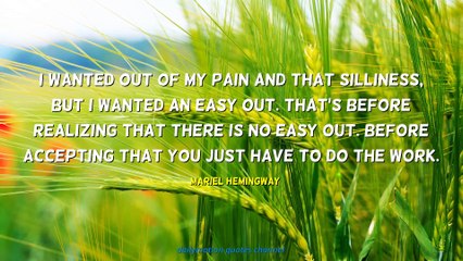 Mariel Hemingway Quotes #2
