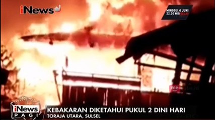 Dua Rumah dan Dua Lumbung Padi Hangus Terbakar di Toraja
