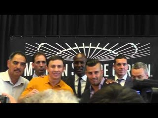 Golovkin vs Lemieux NY Presser and faceoff - EsNews boxing