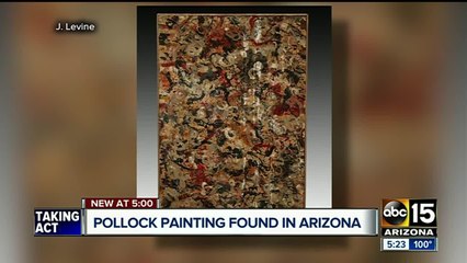 How did Jackson Pollock artwork end up in Arizona?