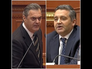 Report TV - Blushi-Klosit: Ti halabak, vartës i Dakos. Ministri: Nuk di ça flet