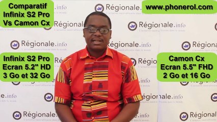 Full Comparaison - Infinix S2 Pro vs Camon Cx