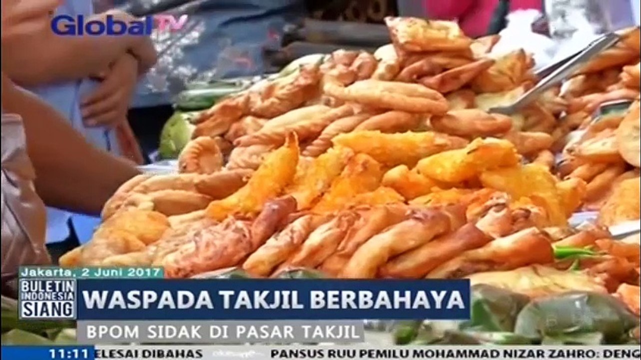 Wapada Takjil Berbahaya, BPOM Lakukan Sidak di Pasar
