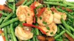 STIR-FRIED FRENCH BEANS WITH FRESH AND DRIED PRAWNS