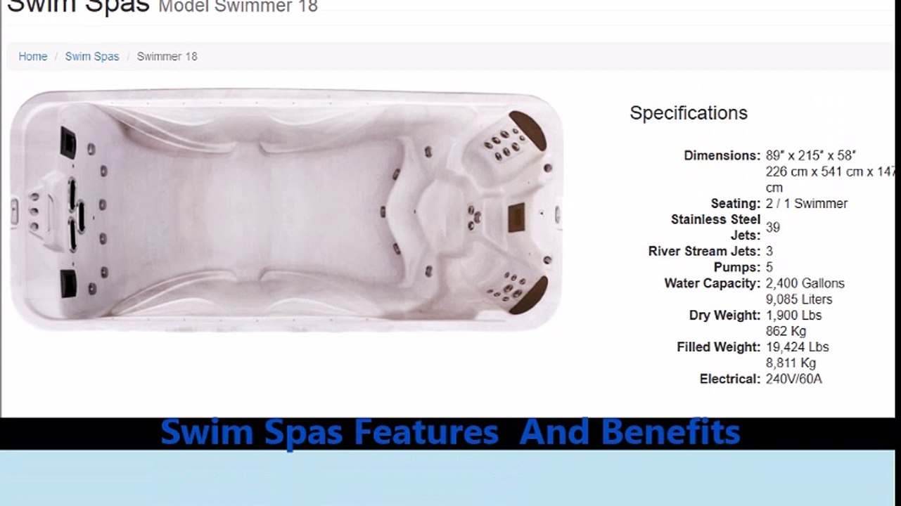 Swim Spas Features  And Benefits