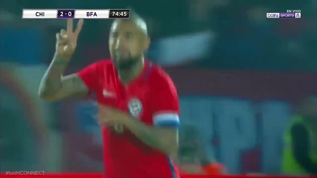 2-0 Arturo Vidal Gol - Chile 2-0 Burkina Faso - Amistoso Internacional 02.06.2017 [HD]