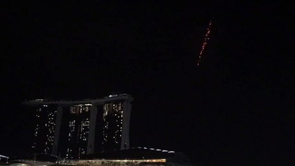 Fini les feux d'artifice, place aux drones à Singapore