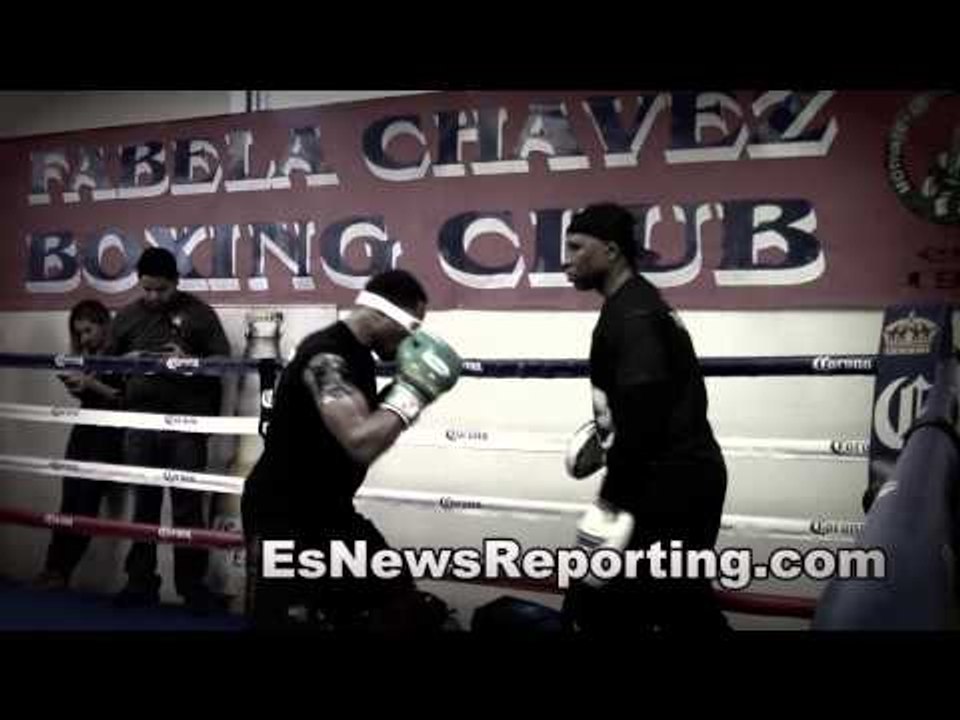 Must See Shawn Porter Doing Mitts Blindfolded  - esnews boxing