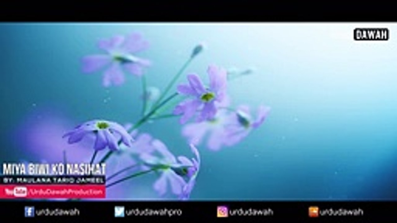 Maulana Tariq Jameel Miya Biwi Ko Nasihat -Must Watch -