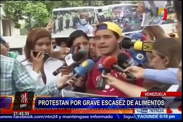 Venezuela: protestan por grave escasez de alimentos
