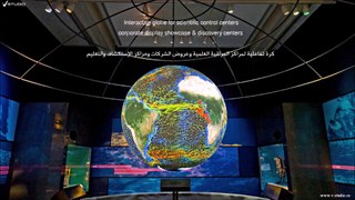 V-Studio interactive spherical display dome
