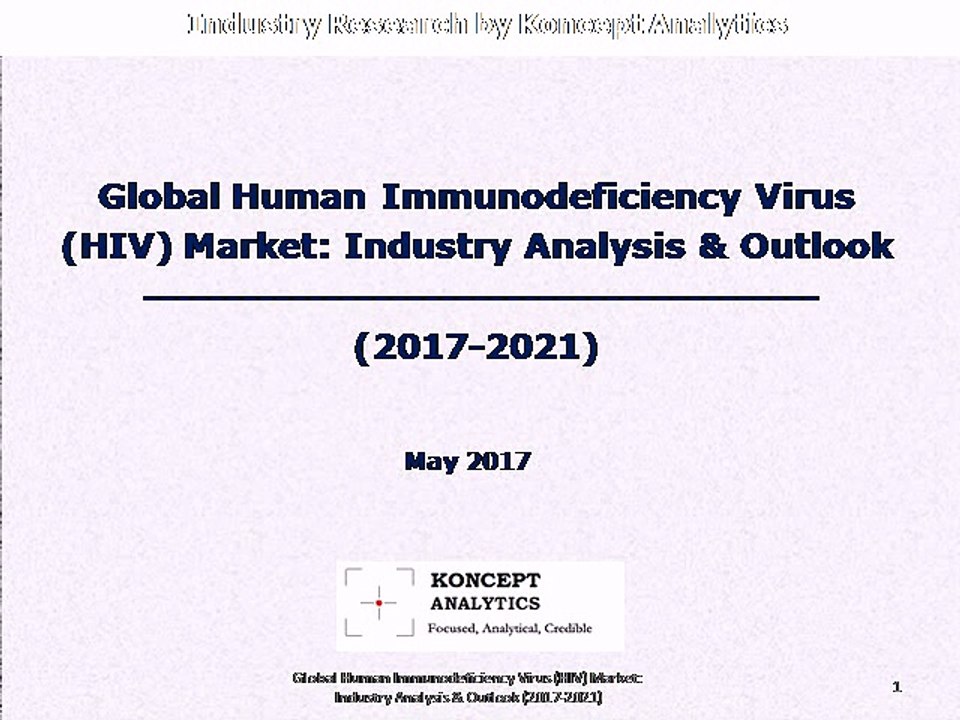 Global Human Immunodeficiency Virus (HIV) Market: Industry Analysis & Outlook (2017-2021)