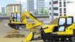 JCB Bulldozer & Excavator - Real Trucks For Kids - Children Video Big Diggers for children