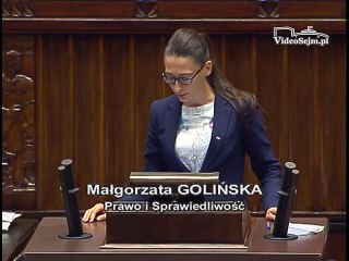 Poseł Małgorzata Golińska - Wystąpienie z dnia 25 maja 2017 roku.