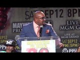 floyd mayweather vs andre berto press conference - EsNews