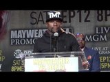 floyd mayweather vs andre berto press conference -- EsNews Boxing