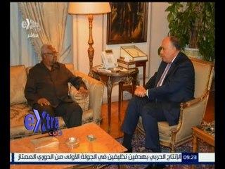 #غرفة_الأخبار | شكري يستقبل رئيس بعثة الاتحاد الإفريقي لمتابعة الانتخابات البرلمانية