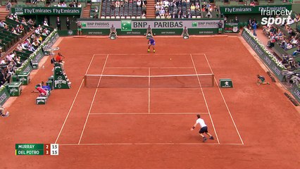 Roland-Garros 2017 : L'échange incroyable entre Murray et Del Potro (2-3)