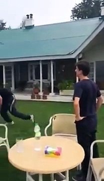 Imran Khan Playing Cricket With His Sons