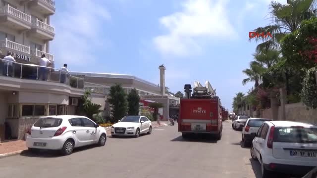 Antalya Serik'te Otel Saunasında Yangın