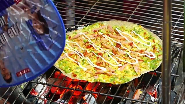Vietnam Street Food - Vietnamese Pizza _ Bánh Tráng Nướng Dalat