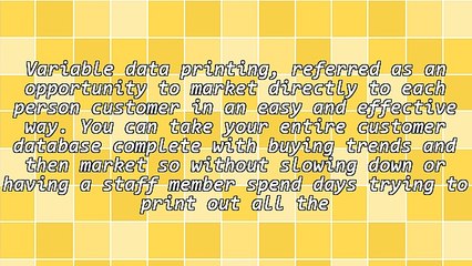 Reasons to Use Variable Data Printing
